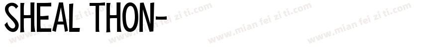 SHEAL THON字体转换